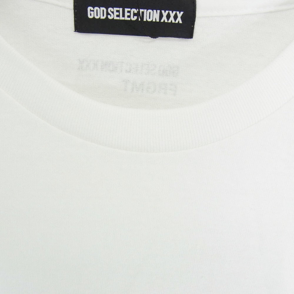 GOD SELECTION XXX ゴッドセレクション GX-S25-12FST-05 FRAGMENT T-Shirt フラグメント Tシャツ ホワイト系 XL【新古品】【未使用】【中古】