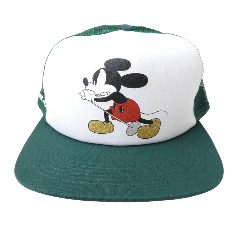 Supreme シュプリーム 25AW Number (N)ine Mickey Mouse Mesh Back 5-Panel ナンバーナイン ミッキーマウス メッシュ キャップ グリーン系 Free【新古品】【未使用】【中古】