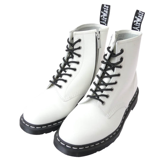 Dr.Martens ドクターマーチン 1460 ZIP WS BEX ZIP ジップ ベックス ホワイトステッチ 8 ホール ブーツ ホワイト系 US10【新古品】【未使用】【中古】