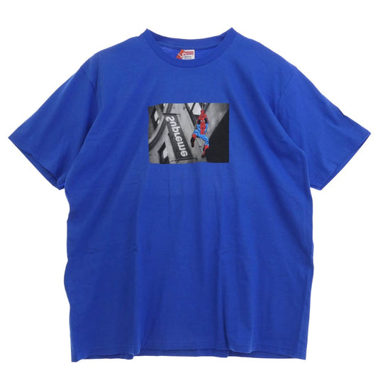 Supreme シュプリーム 26SS Spider Man Tee スパイダーマン Tシャツ ブルー系 XL【新古品】【未使用】【中古】
