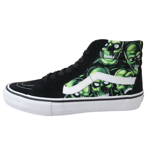 Supreme シュプリーム 18SS skull pile sk8-hi バンズ スカル パイル スケート ハイ スニーカー ブラック系 27.5cm【極上美品】【中古】