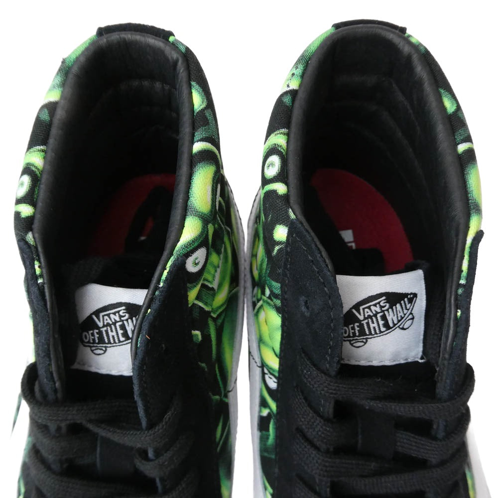 Supreme シュプリーム 18SS skull pile sk8-hi バンズ スカル パイル スケート ハイ スニーカー ブラック系 27.5cm【極上美品】【中古】