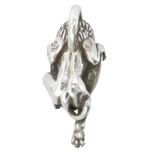 Justin Davis ジャスティンデイビス SPJ523 REGAL LION リーガルライオン オニキス シールド ペンダントトップ シルバー系【中古】