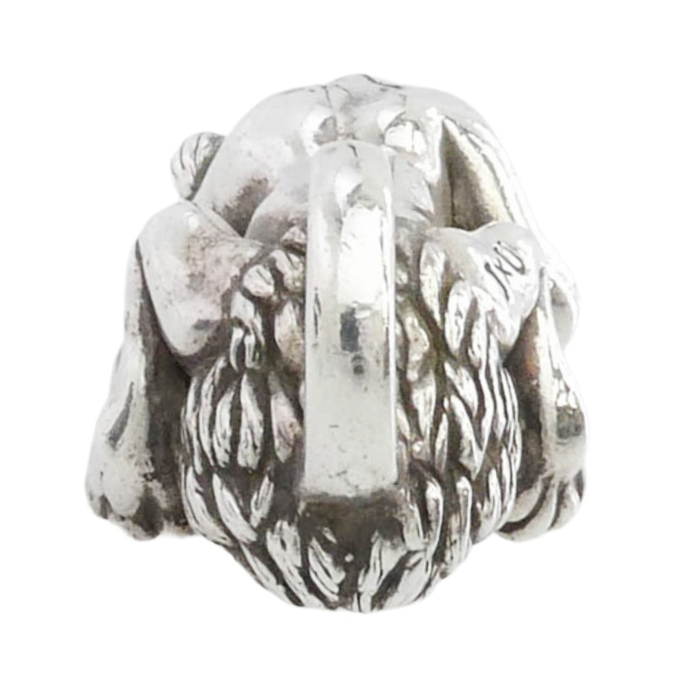 Justin Davis ジャスティンデイビス SPJ523 REGAL LION リーガルライオン オニキス シールド ペンダントトップ シルバー系【中古】