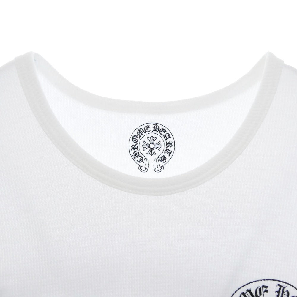 CHROME HEARTS クロムハーツ（原本無） ホースシュー サーマル ロングスリーブ 長袖 カットソー ホワイト系 M【中古】