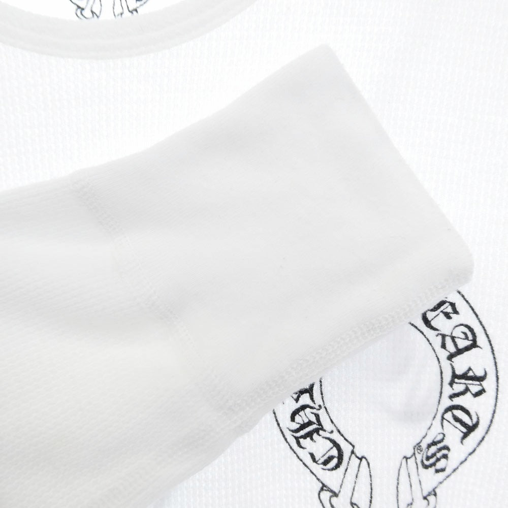 CHROME HEARTS クロムハーツ（原本無） ホースシュー サーマル ロングスリーブ 長袖 カットソー ホワイト系 M【中古】