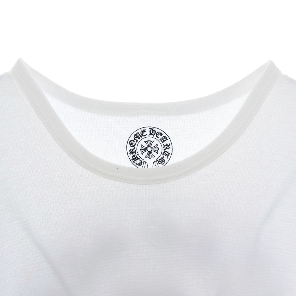 CHROME HEARTS クロムハーツ（原本無） リップアンドタン サーマル ロングスリーブ 長袖 カットソー ホワイト系 M【中古】