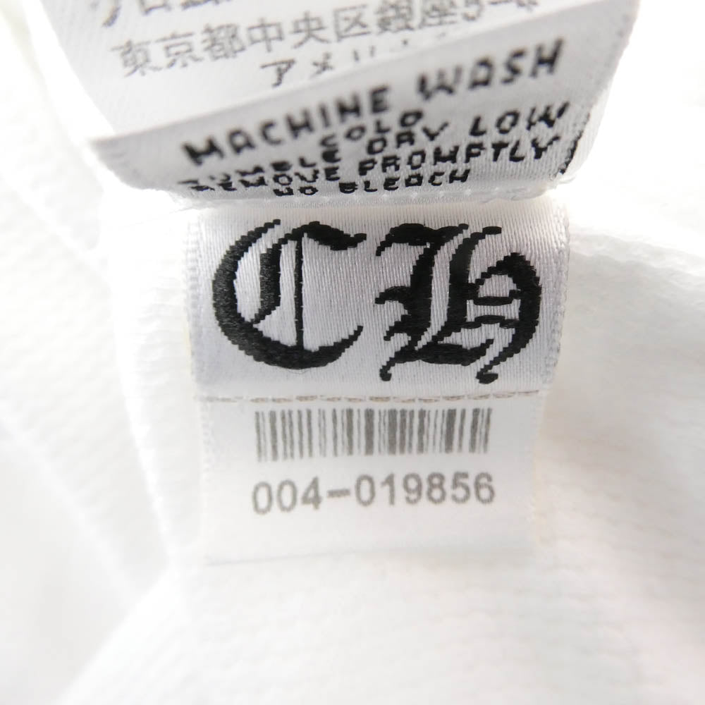 CHROME HEARTS クロムハーツ（原本無） リップアンドタン サーマル ロングスリーブ 長袖 カットソー ホワイト系 M【中古】
