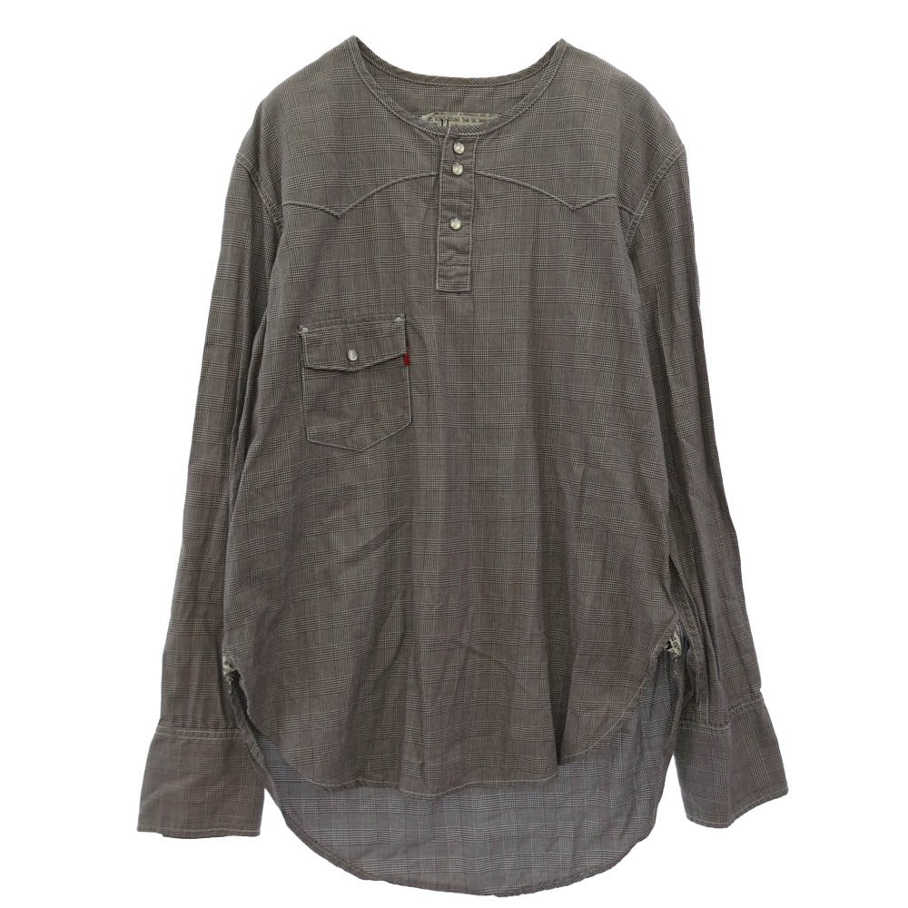 Levi's リーバイス Lefty Jean 宮下貴裕 倉石一樹 千鳥柄 長袖 シャツ グレー系 M【中古】