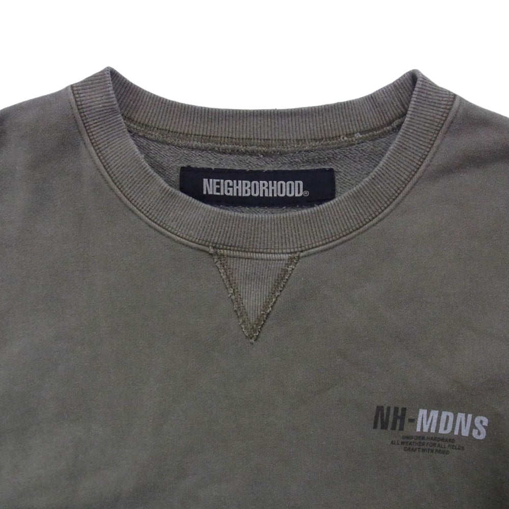 NEIGHBORHOOD ネイバーフッド 24AW 242FPMDN-CSM01S × MADNESS マッドネス SAVAGE SWEAT SHIRT カーキ系 XL【中古】