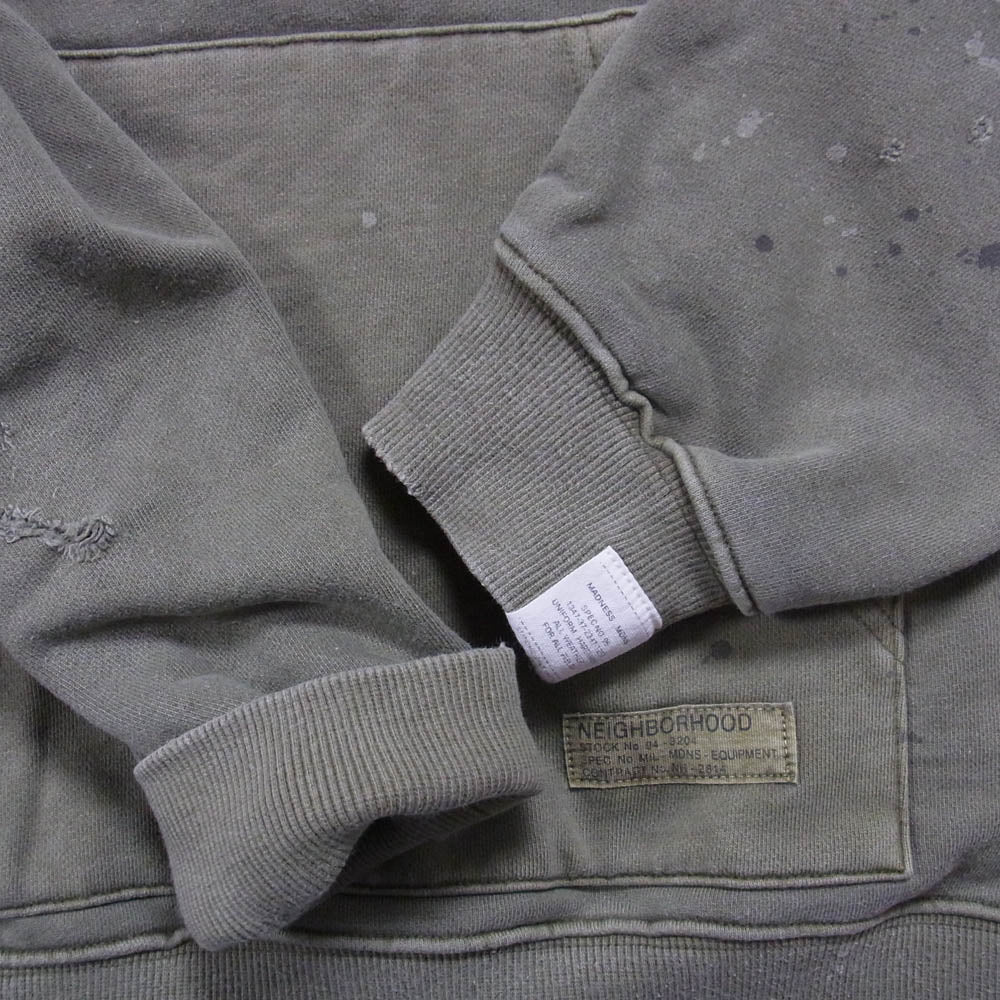 NEIGHBORHOOD ネイバーフッド 24AW 242FPMDN-CSM01S × MADNESS マッドネス SAVAGE SWEAT SHIRT カーキ系 XL【中古】