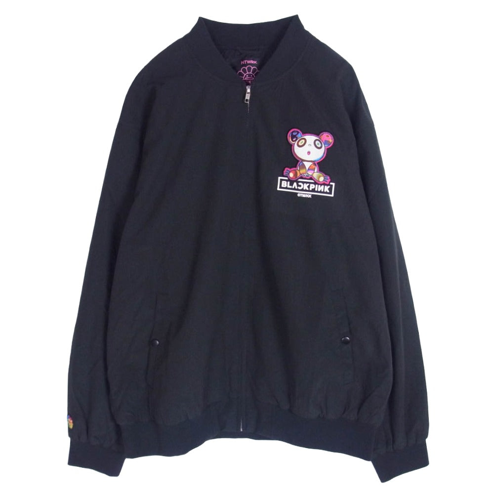 村上隆 × BLACKPINK ブラックピンク カイカイキキ リップストップ ボンバー ジャケット ブルゾン ダークグレー系 XL【中古】