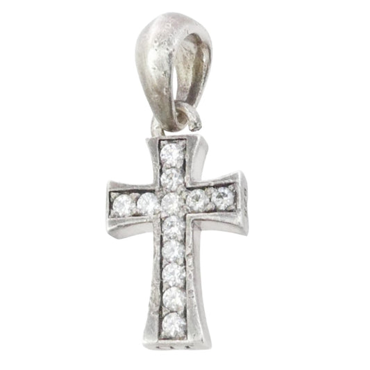 Justin Davis ジャスティンデイビス SPJ436 DOUBLE DATE ダブルデイト クロス ペンダントトップ シルバー系【中古】