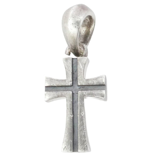 Justin Davis ジャスティンデイビス SPJ436 DOUBLE DATE ダブルデイト クロス ペンダントトップ シルバー系【中古】