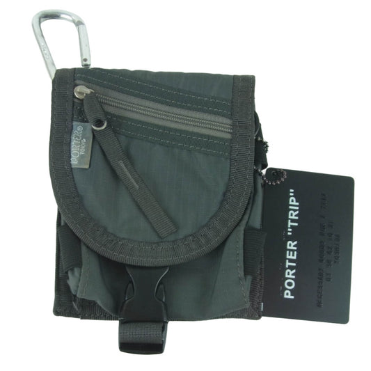 PORTER ポーター TRIP トリップ カメラケース ポーチ 日本製 グレー系【中古】