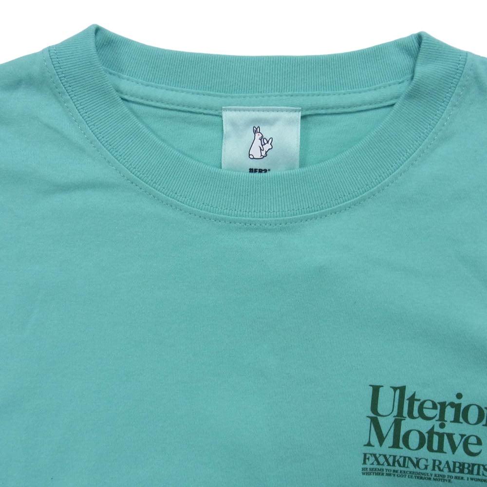 #FR2 エフアールツー FRC3304 Ulterior Motive 半袖 Tシャツ カットソー ライトブルー系 L【極上美品】【中古】