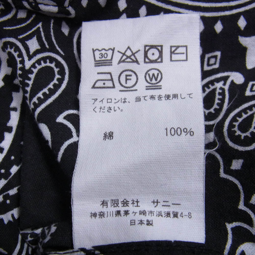 サニースポーツ ペイズリー アノラック ジャケット ブラック系 L【中古】