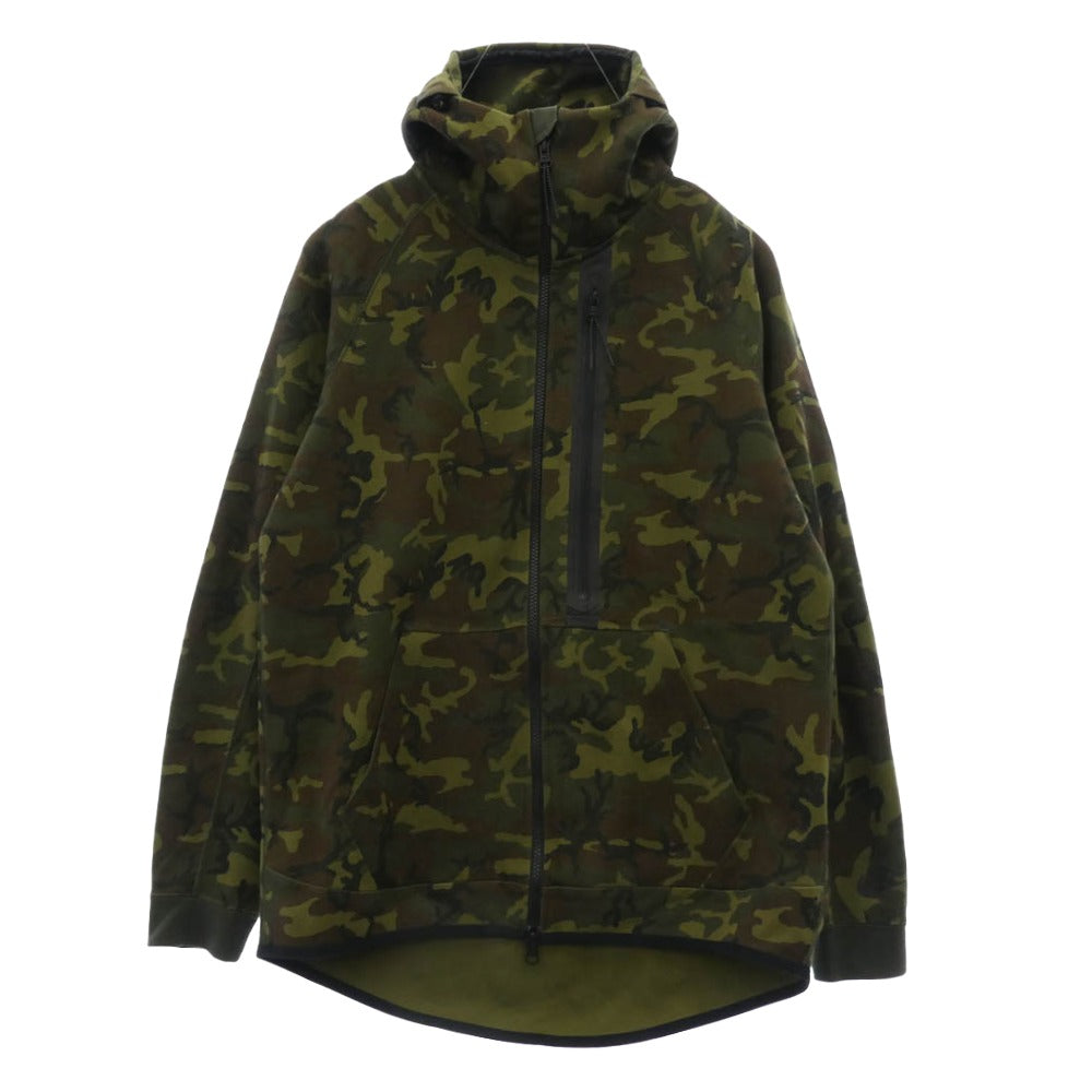 NIKE ナイキ 678951-355/682853-355 TECH FLEECE テックフリース ジャケット ジョガーパンツ セットアップ カモフラージュ系 L / XL【中古】