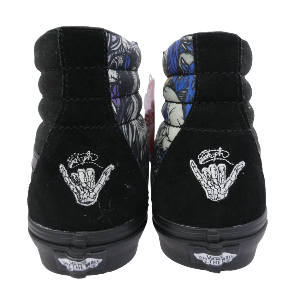 VANS バンズ 500714 × SCHOPH ショフ SK8-HI スケートハイ スニーカー ブラック系 27cm【美品】【中古】