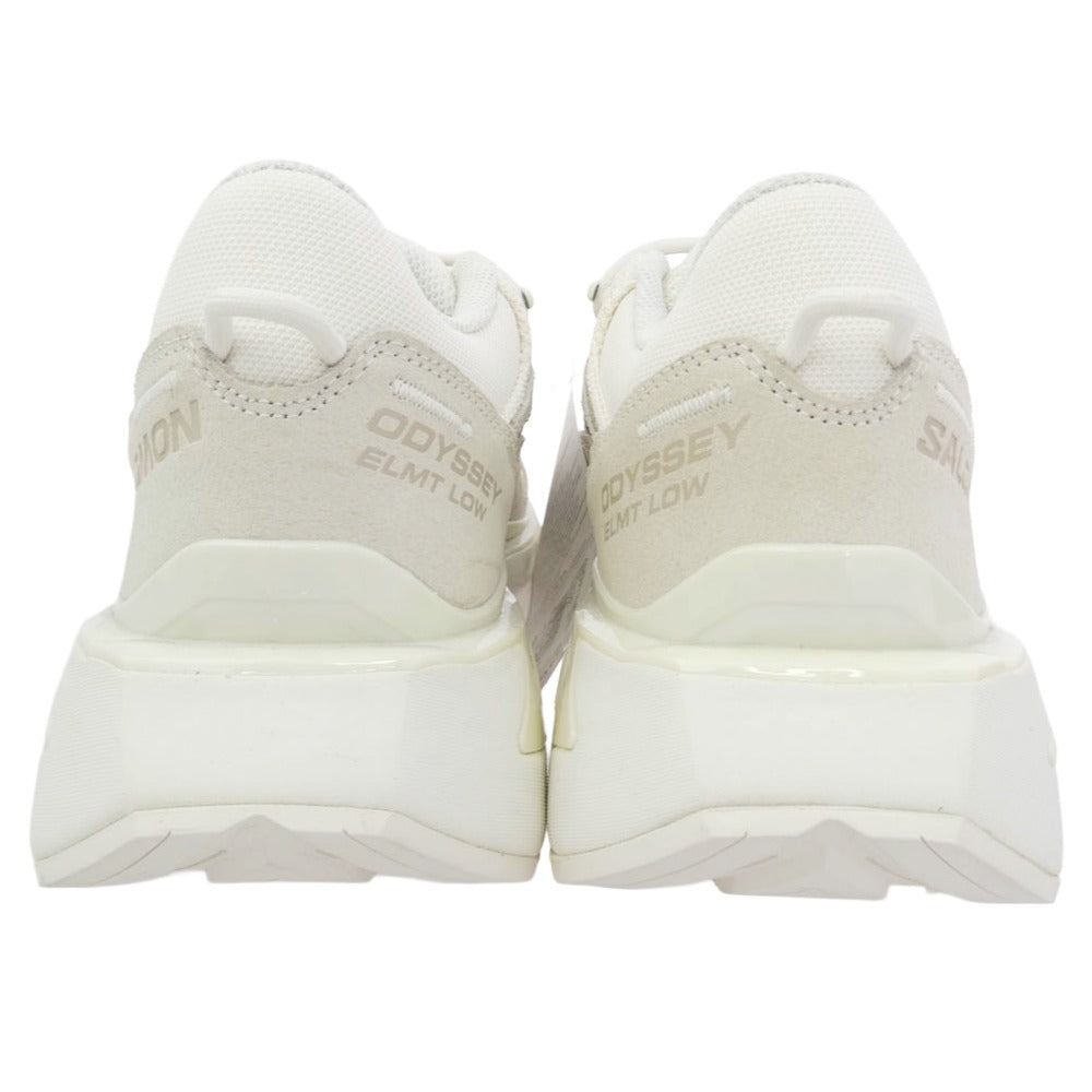 salomon サロモン 474371 Odyssey Elmt Low Sneakers オデッセイ ロー スニーカー ホワイト系 オフホワイト系 27.5cm【極上美品】【中古】