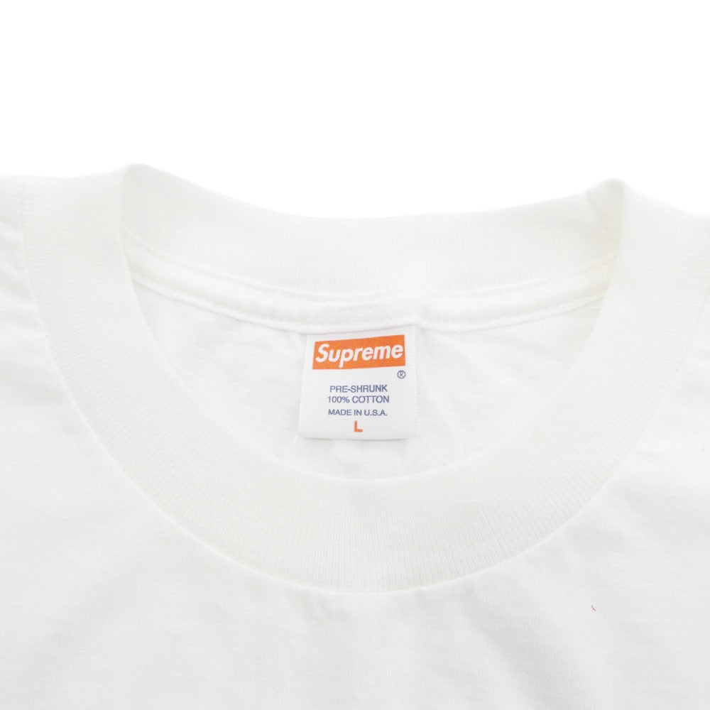 Supreme シュプリーム 07SS ×NEIGHBORHOOD ネイバーフッド Skull Box Logo Tee スカル ボックス ロゴ 半袖 Tシャツ ホワイト系 L【極上美品】【中古】