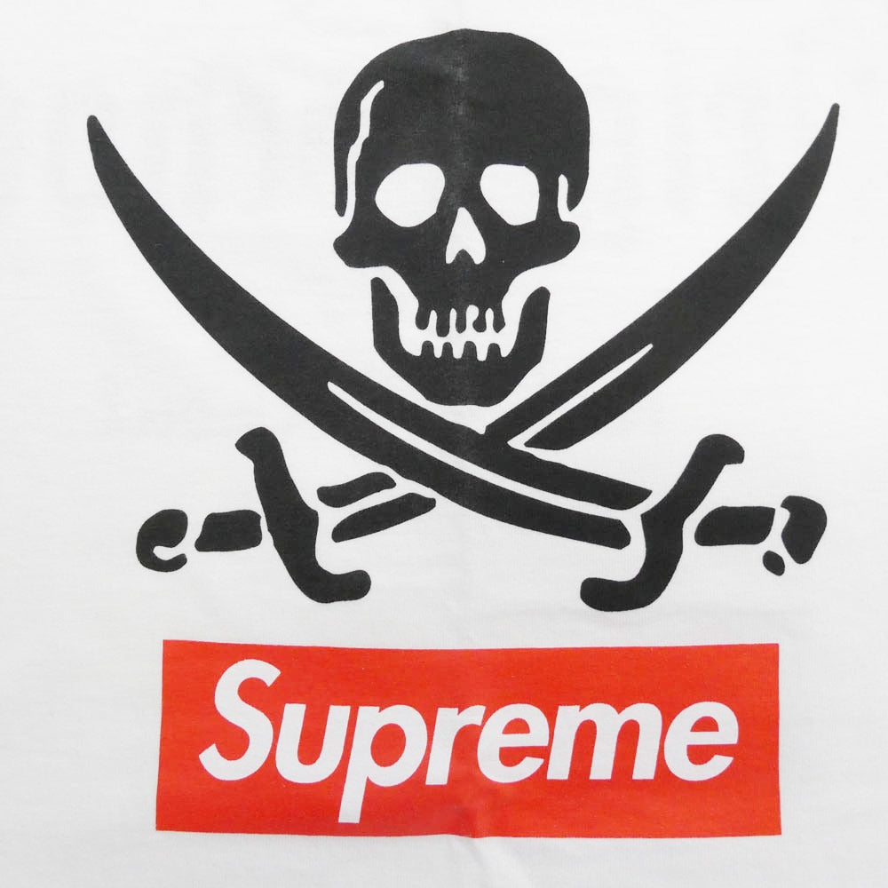 Supreme シュプリーム 07SS ×NEIGHBORHOOD ネイバーフッド Skull Box Logo Tee スカル ボックス ロゴ 半袖 Tシャツ ホワイト系 L【極上美品】【中古】