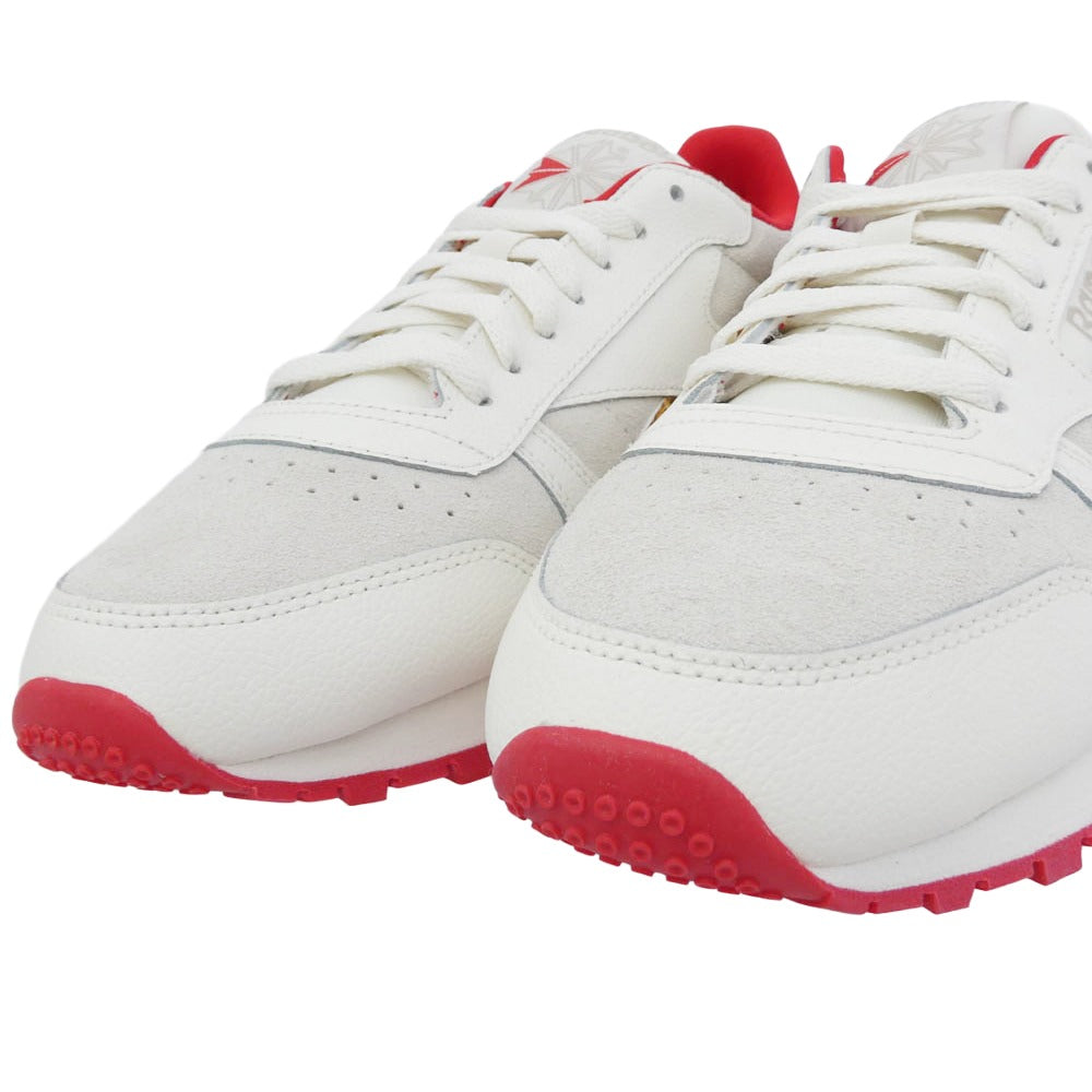 Reebok リーボック HP3242 CLASSIC LEATHER atmos x BABY STAR CHALK ベビースター ローカットスニーカー ホワイト系 26.5cm【極上美品】【中古】