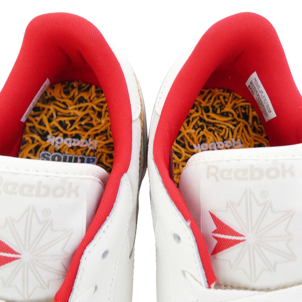 Reebok リーボック HP3242 CLASSIC LEATHER atmos x BABY STAR CHALK ベビースター ローカットスニーカー ホワイト系 26.5cm【極上美品】【中古】