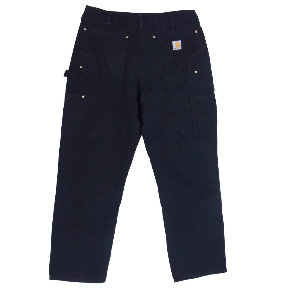 Carhartt カーハート B01-M DUCK DOUBLE Front Loose FIT ダブルフロント ダック ペインターパンツ ブラック系 34X32【中古】