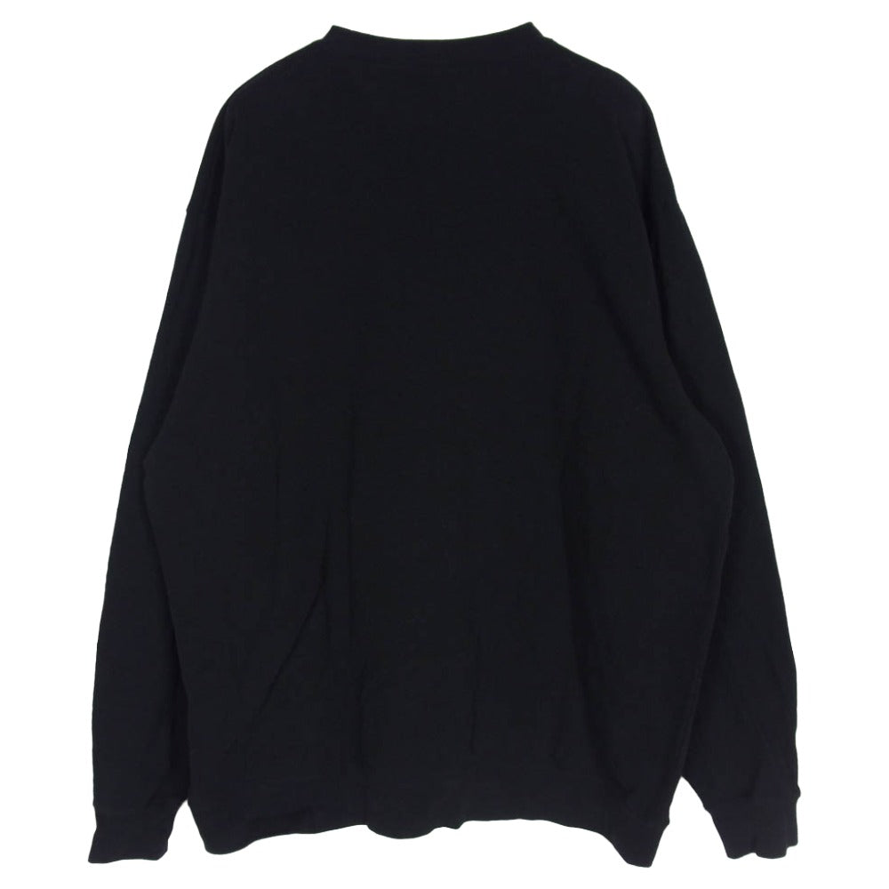 HYSTERIC GLAMOUR ヒステリックグラマー 26SS 02261CL05 MUSIC LOVERS FESTIVAL クルーネック 長袖 Tシャツ ブラック系 L【美品】【中古】