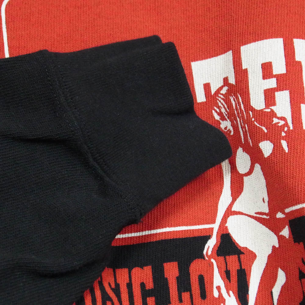 HYSTERIC GLAMOUR ヒステリックグラマー 26SS 02261CL05 MUSIC LOVERS FESTIVAL クルーネック 長袖 Tシャツ ブラック系 L【美品】【中古】