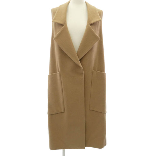 リジエール ロングジレ ベスト ウール コート ベージュ系 サイズ不明【中古】