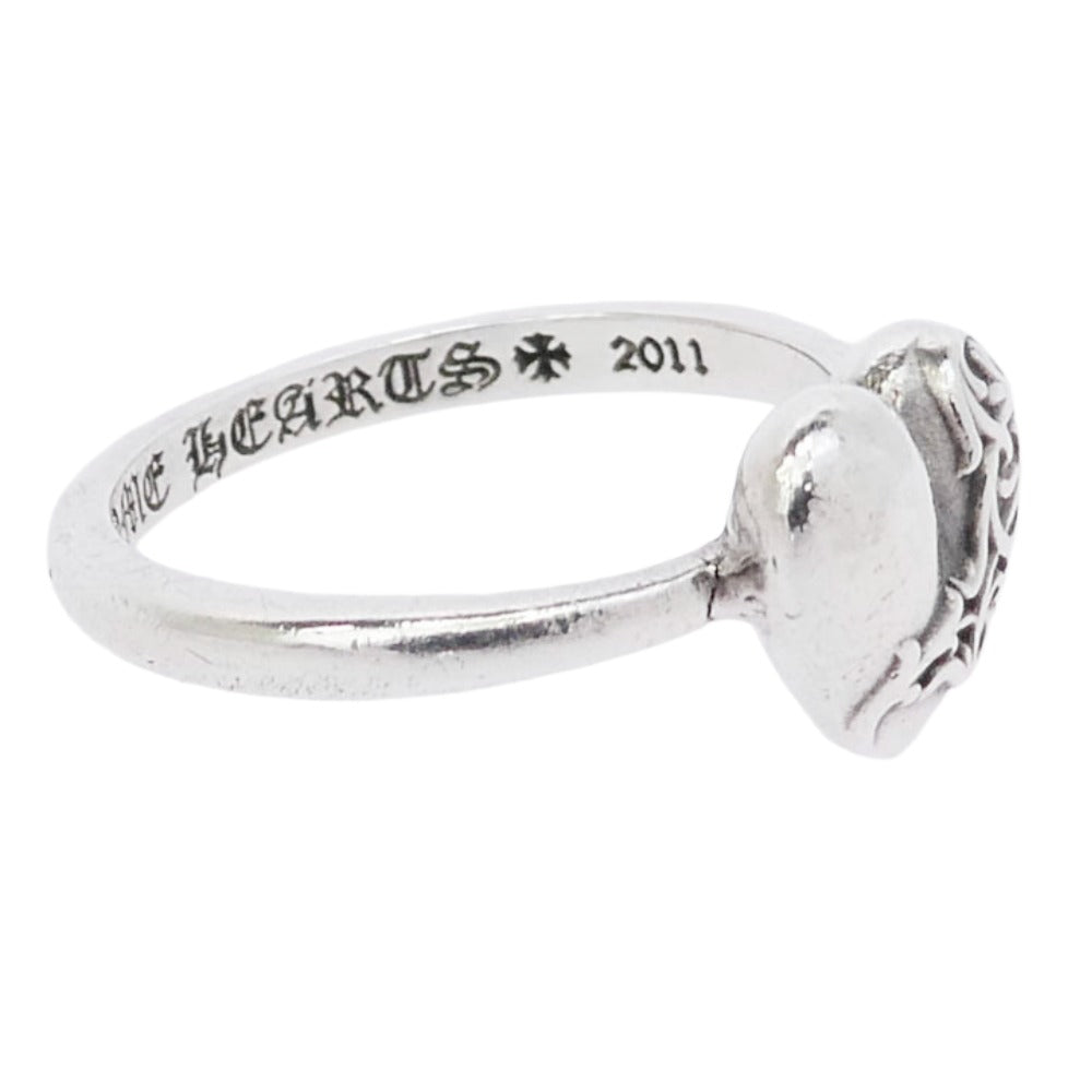 CHROME HEARTS クロムハーツ（原本無） BUBBLGM HEART バブルガムハート リング シルバー系 4号【中古】