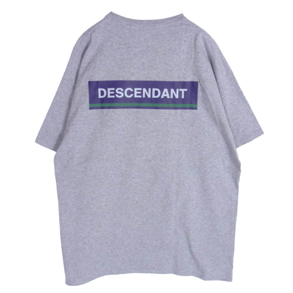 DESCENDANT ディセンダント 21SS HORIZON SS TEE バックプリント 半袖 Tシャツ グレー系 3【中古】