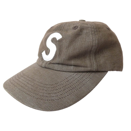 Supreme シュプリーム 25SS Cordura Denim S Logo 6-Panel コーデュラ デニム S ロゴ 6パネル キャップ 帽子 ブラウン系 58【中古】