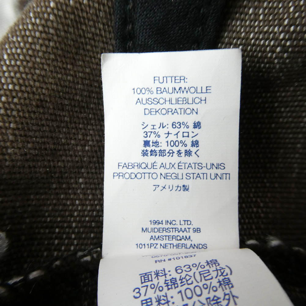 Supreme シュプリーム 25SS Cordura Denim S Logo 6-Panel コーデュラ デニム S ロゴ 6パネル キャップ 帽子 ブラウン系 58【中古】