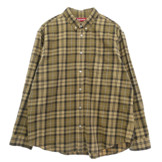 Supreme シュプリーム 24AW Plaid Flannel Shirt プレイド 長袖 フランネル シャツ ブラウン系 マルチカラー系 XL【中古】