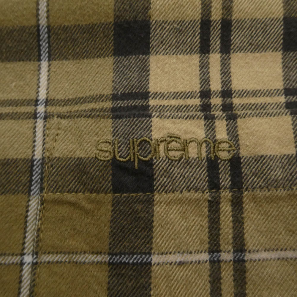 Supreme シュプリーム 24AW Plaid Flannel Shirt プレイド 長袖 フランネル シャツ ブラウン系 マルチカラー系 XL【中古】