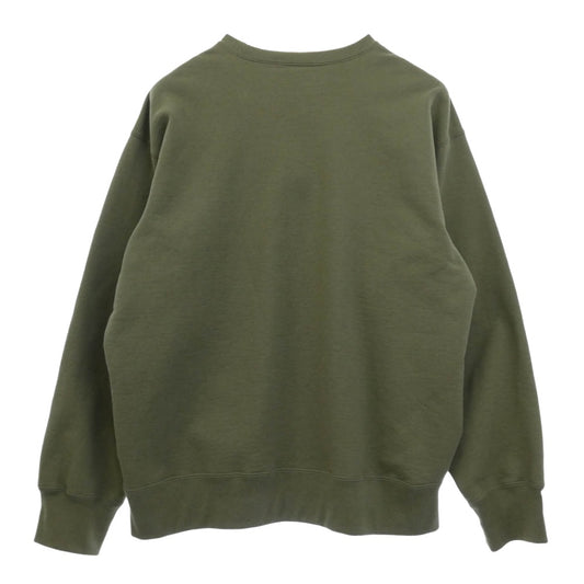 Supreme シュプリーム 21AW Crewneck クルーネック 長袖 スウェット トレーナー カーキ系 XL【中古】