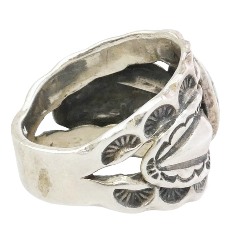 BIGHAND ビッグハンド ターコイズ スタンプワーク リング　 シルバー系 マルチカラー系【中古】