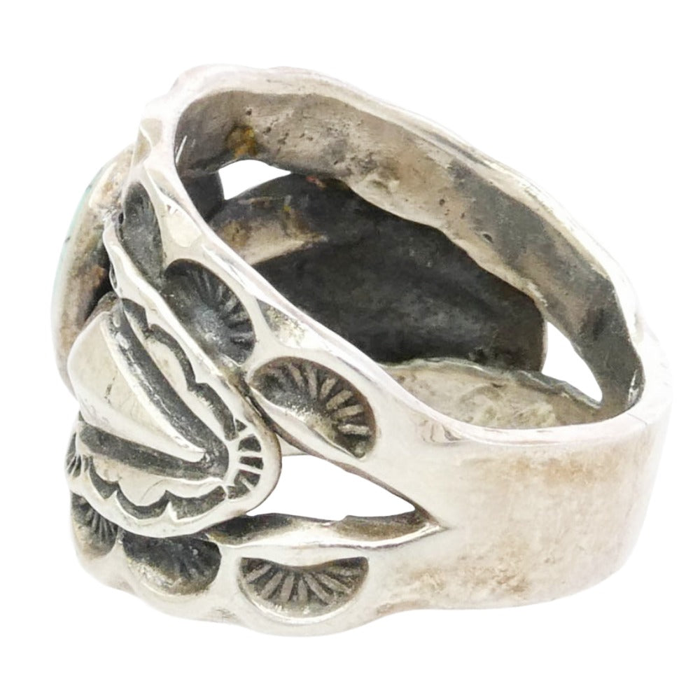 BIGHAND ビッグハンド ターコイズ スタンプワーク リング　 シルバー系 マルチカラー系【中古】