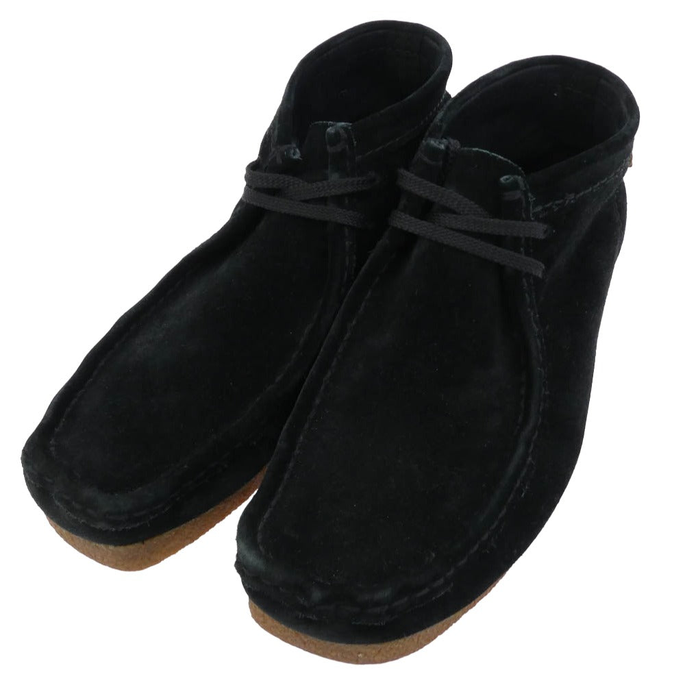 Clarks クラークス Wallabee ワラビー スエード シューズ ブラック系 US8.5【中古】