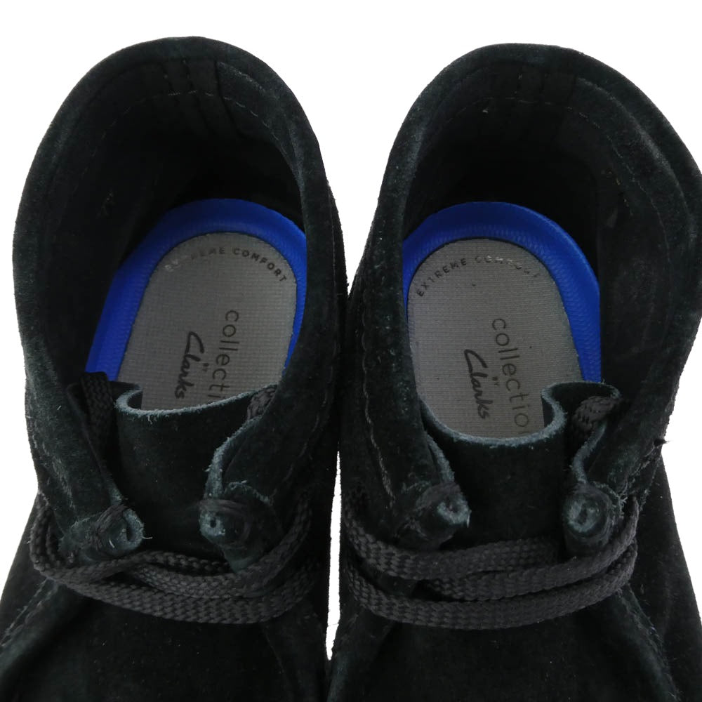 Clarks クラークス Wallabee ワラビー スエード シューズ ブラック系 US8.5【中古】