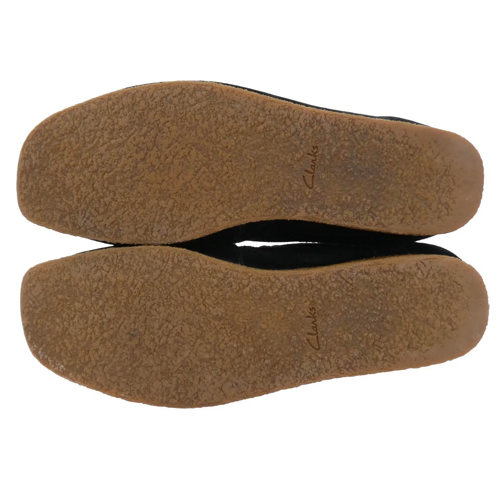 Clarks クラークス Wallabee ワラビー スエード シューズ ブラック系 US8.5【中古】