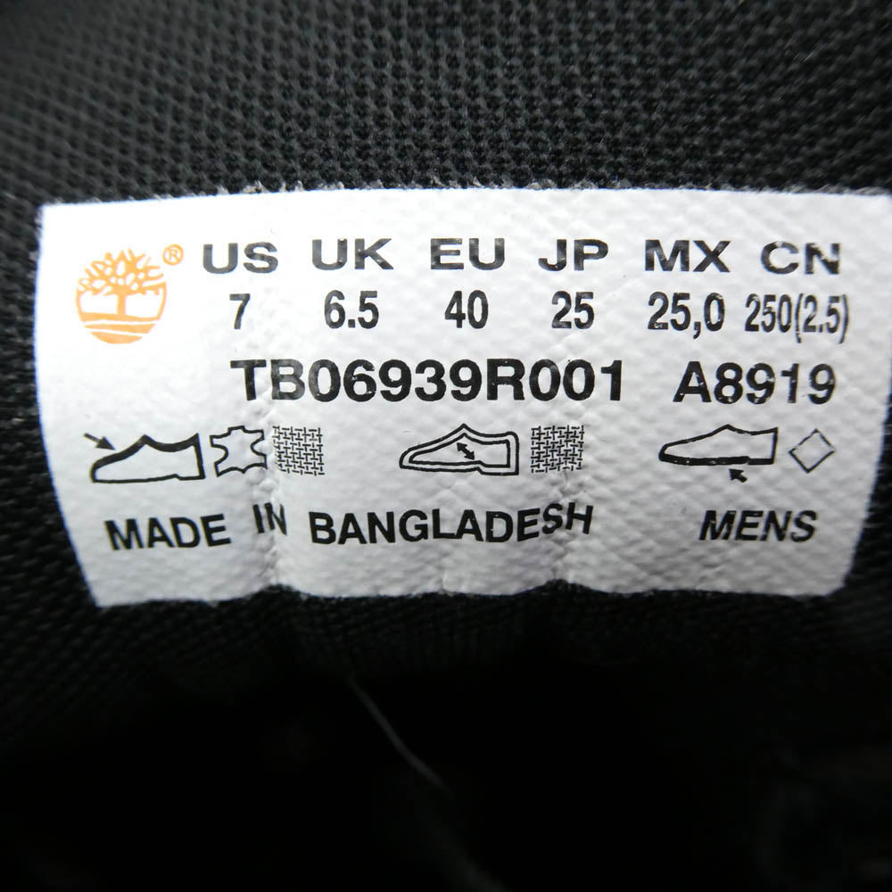 Timberland ティンバーランド TB06939R001 Alburn 6 Inch Lace Up Waterproof Boots アルバーン 6インチ レースアップ ウォータープルーフ ブーツ ブラック系 25cm【中古】