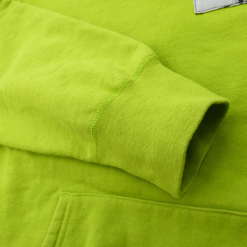 Supreme シュプリーム 17AW AKIRA アキラ Patches Hooded Sweatshirt パッチ フーデッド スウェットシャツ プルオーバー パーカー フーディー ネオングリーン系 L【中古】