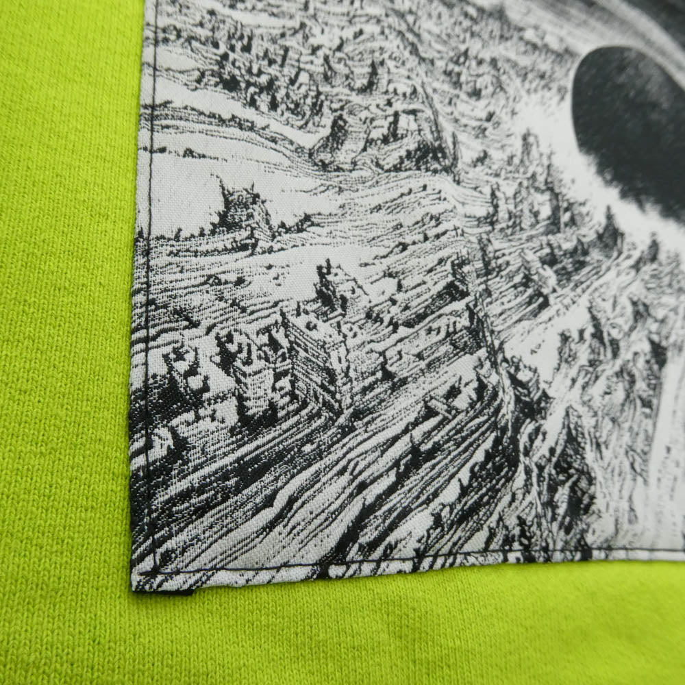 Supreme シュプリーム 17AW AKIRA アキラ Patches Hooded Sweatshirt パッチ フーデッド スウェットシャツ プルオーバー パーカー フーディー ネオングリーン系 L【中古】