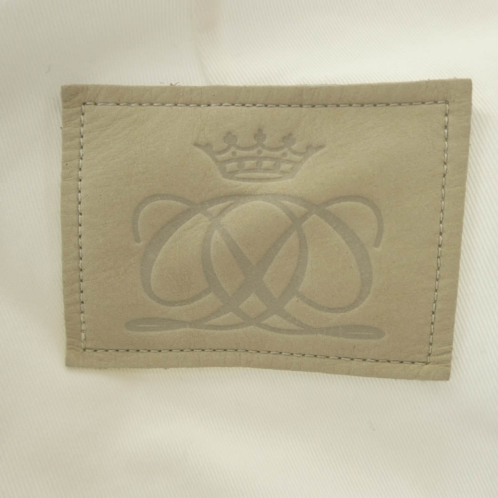 Drawer ドゥロワー 6514-236-1129 サイドボタン タック ワイド パンツ ホワイト系 40【中古】