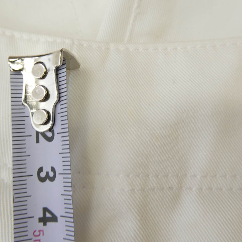 Drawer ドゥロワー 6514-236-1129 サイドボタン タック ワイド パンツ ホワイト系 40【中古】