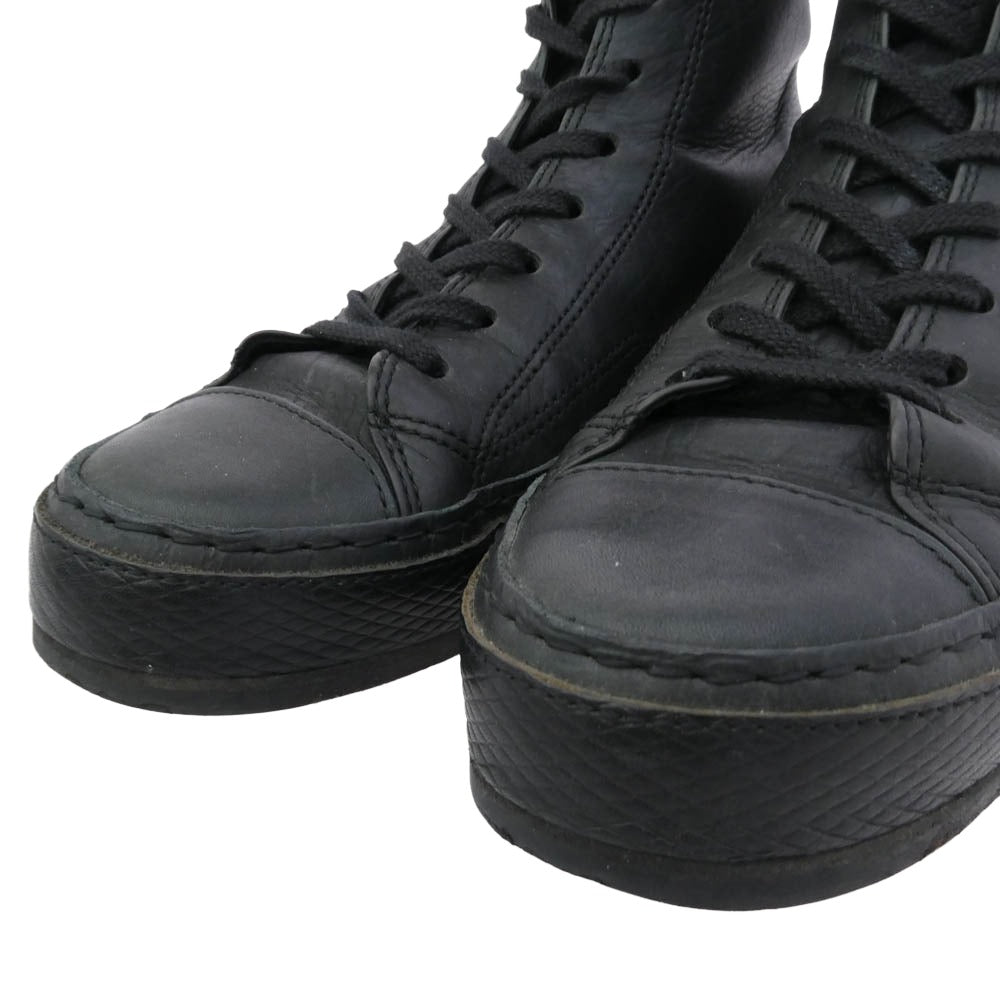 Hender Scheme エンダースキーマ mip-19 manual industrial products マニュアルインダストリアルプロダクツ レザー ハイカット スニーカー ブラック系 サイズ表記なし【中古】